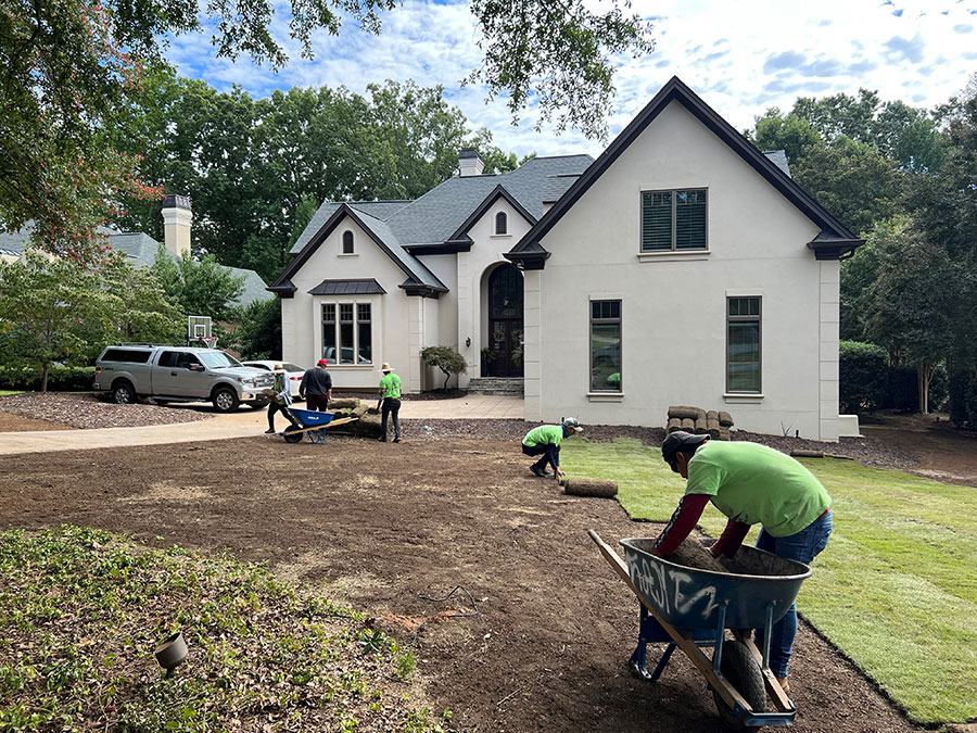 Sod Installation project by M and R Landscaping